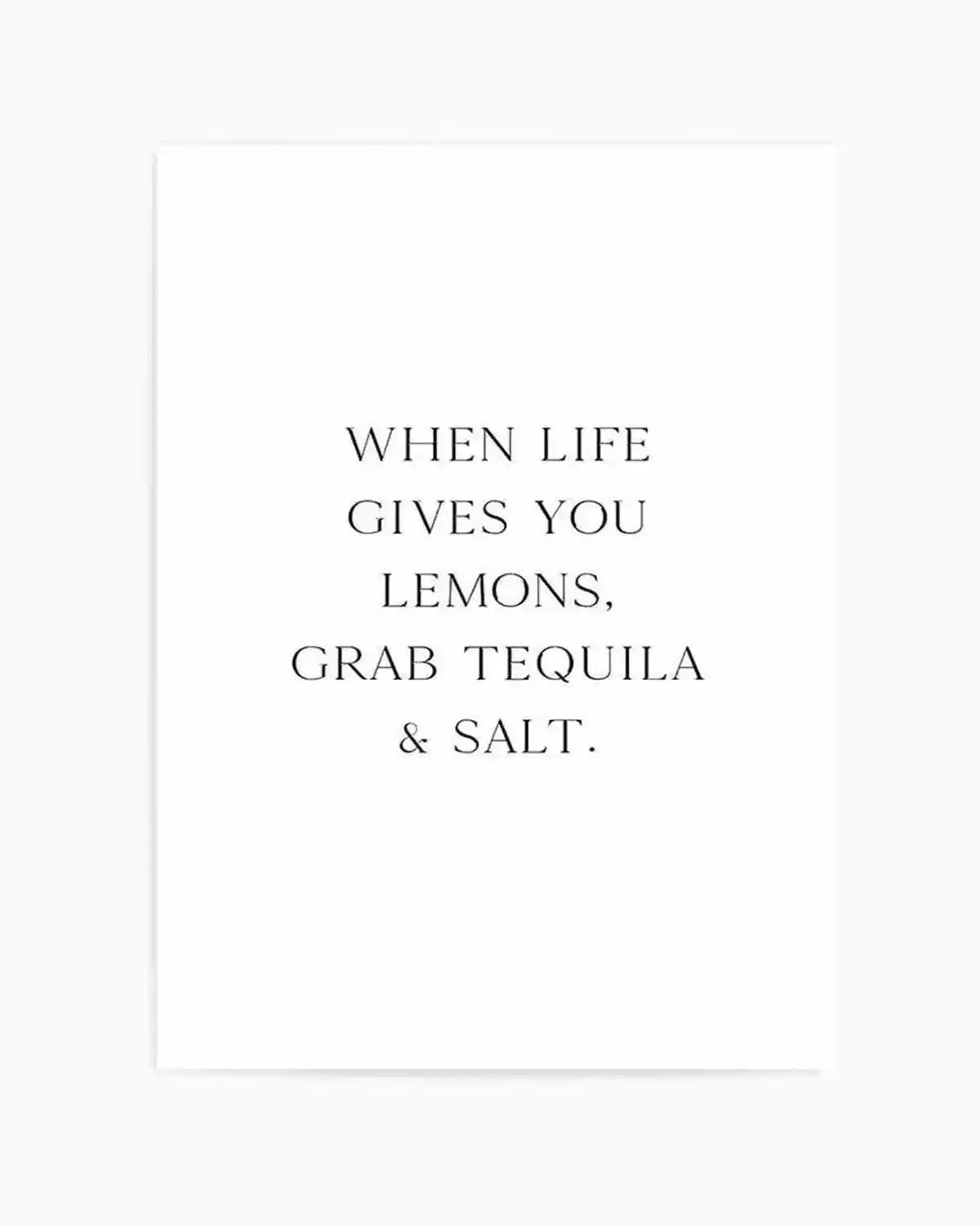 Tequila & Salt Art Print from Olive et Oriel where you can shop wallpaper and artworks online