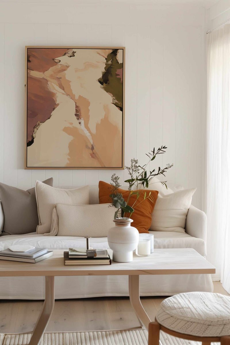 Terra Fusion I | Framed Canvas Art Print from Olive et Oriel where you can shop wallpaper and artworks online