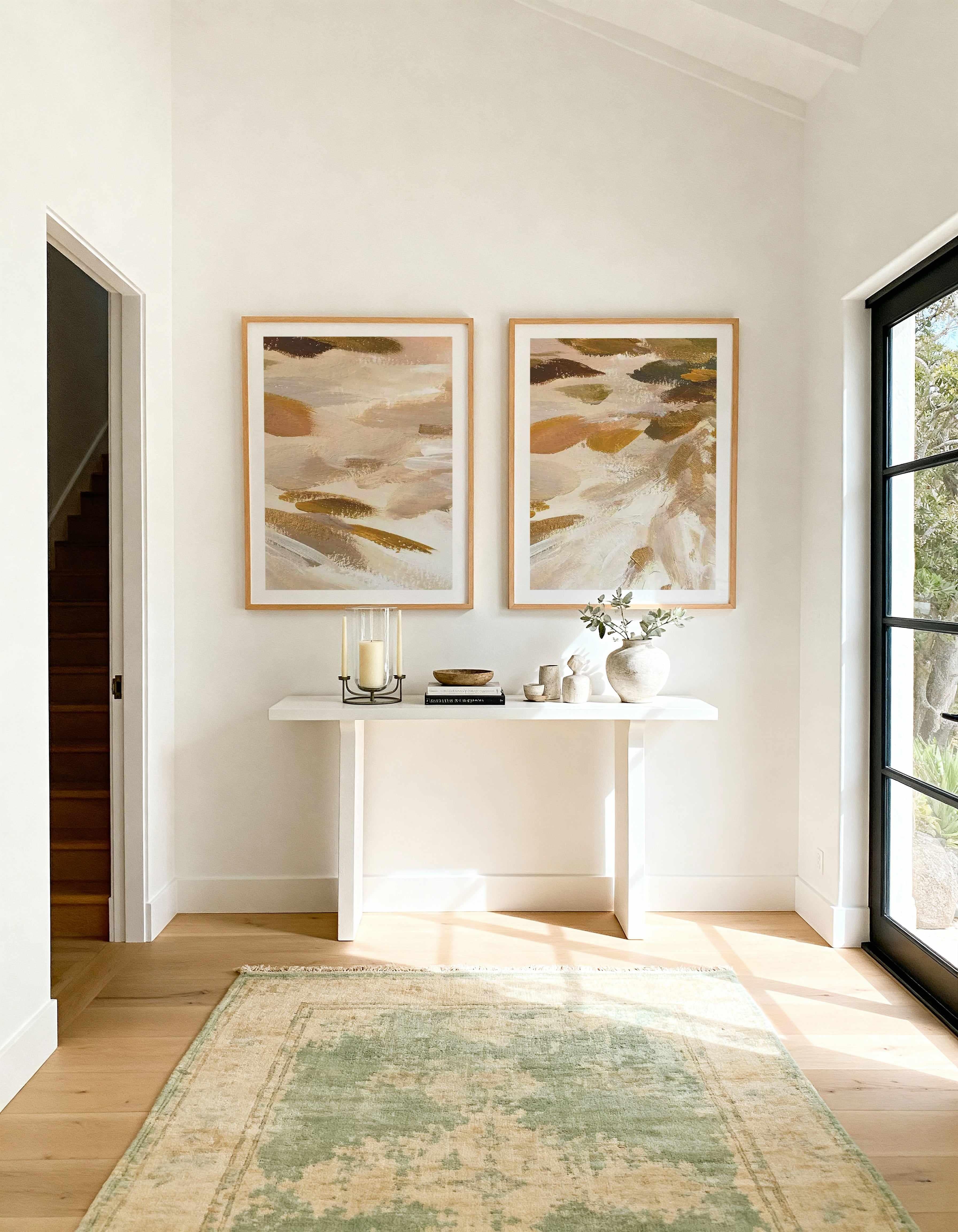 Terra Luxe I & II Art Print Set of 2 | Matching Wall Art from Olive et Oriel where you can shop wallpaper and artworks online