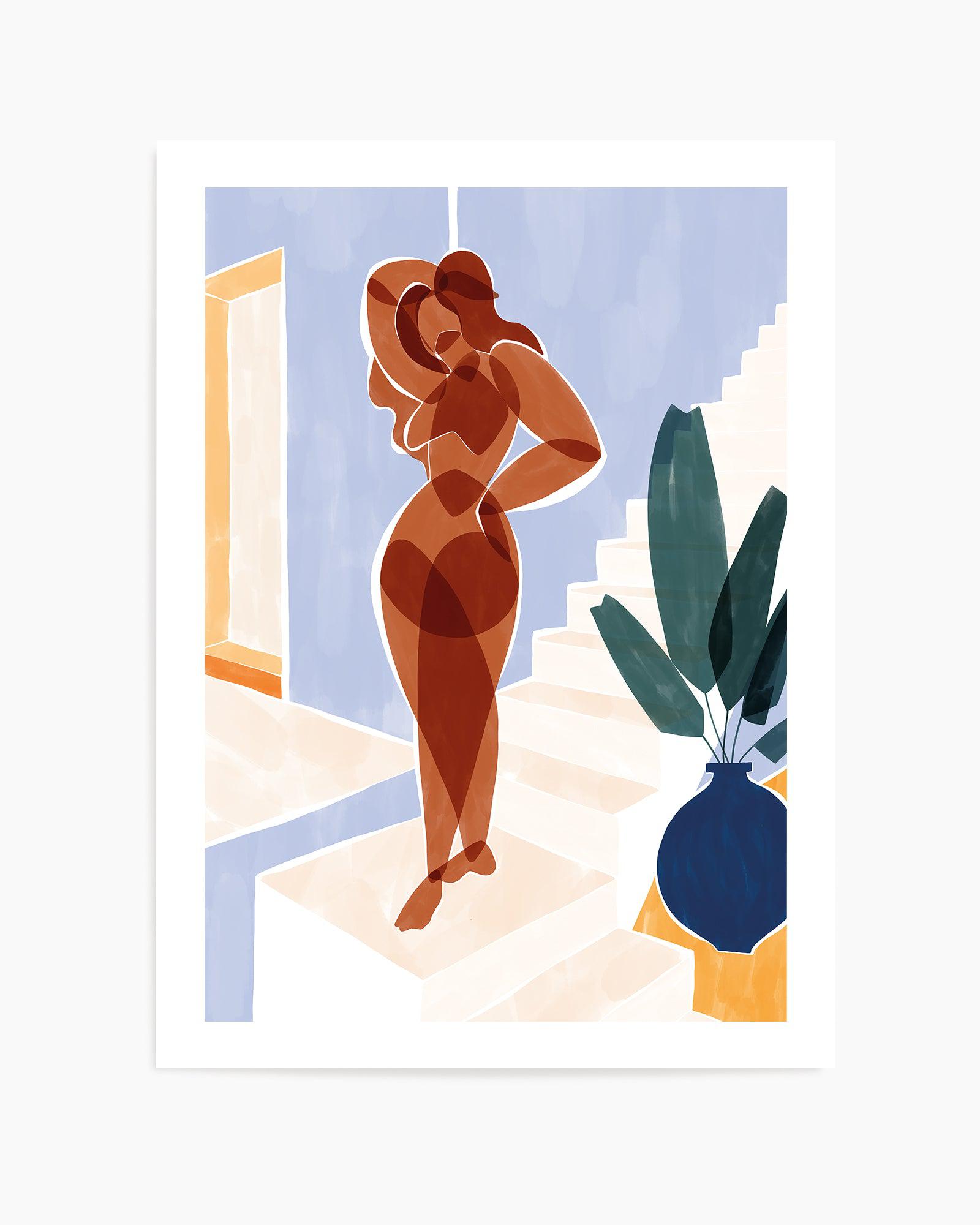 Terracotta Woman By Ivy Green Illustration | Art Print