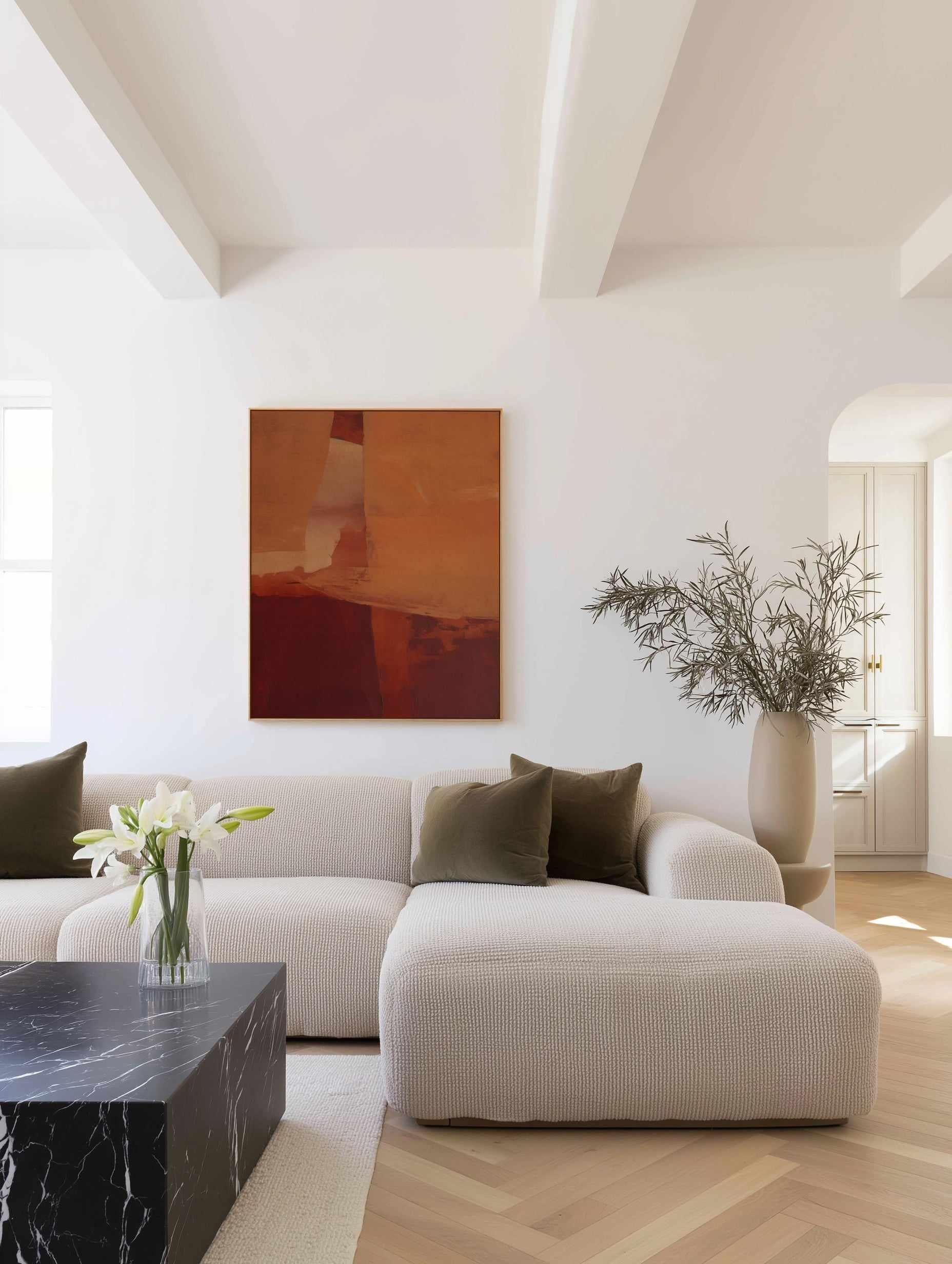 Terrana I | Framed Canvas Art Print from Olive et Oriel where you can shop wallpaper and artworks online