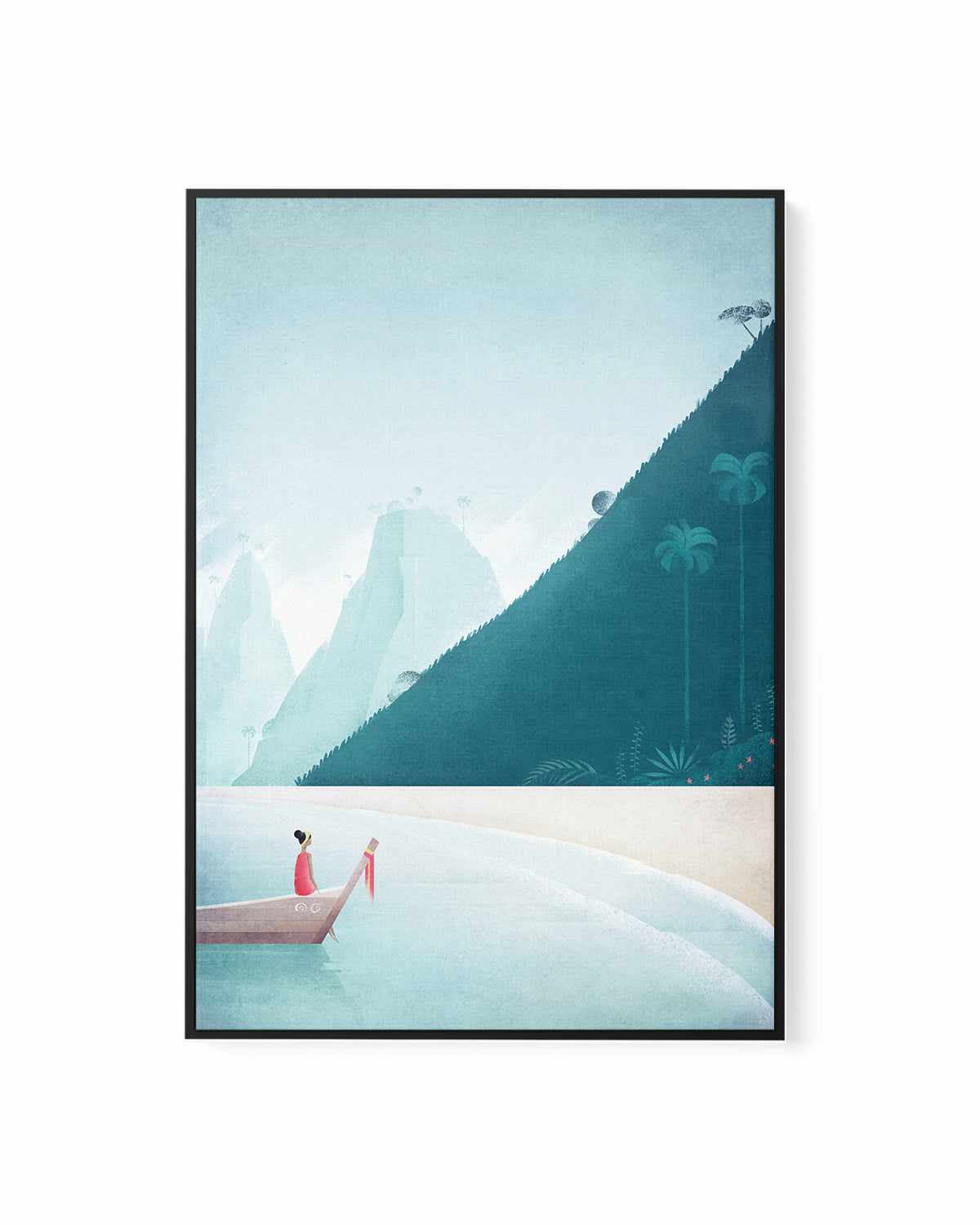 Thailand, Maya Bay by Henry Rivers | Framed Canvas Art Print