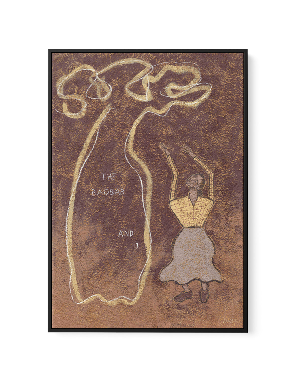 The Baobab and I by Julie Celina | Framed Canvas Art Print from Olive et Oriel where you can shop wallpaper and artworks online