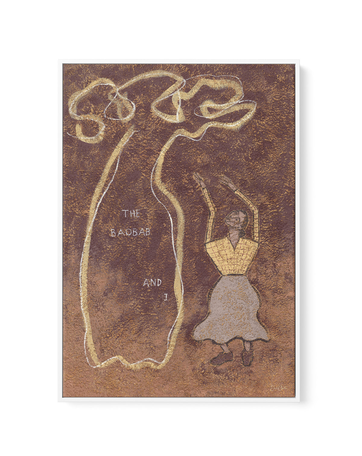The Baobab and I by Julie Celina | Framed Canvas Art Print from Olive et Oriel where you can shop wallpaper and artworks online