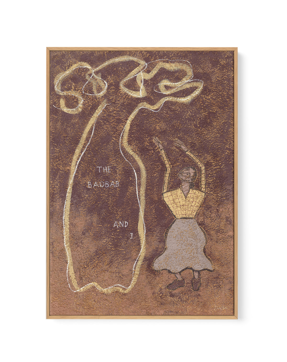 The Baobab and I by Julie Celina | Framed Canvas Art Print from Olive et Oriel where you can shop wallpaper and artworks online