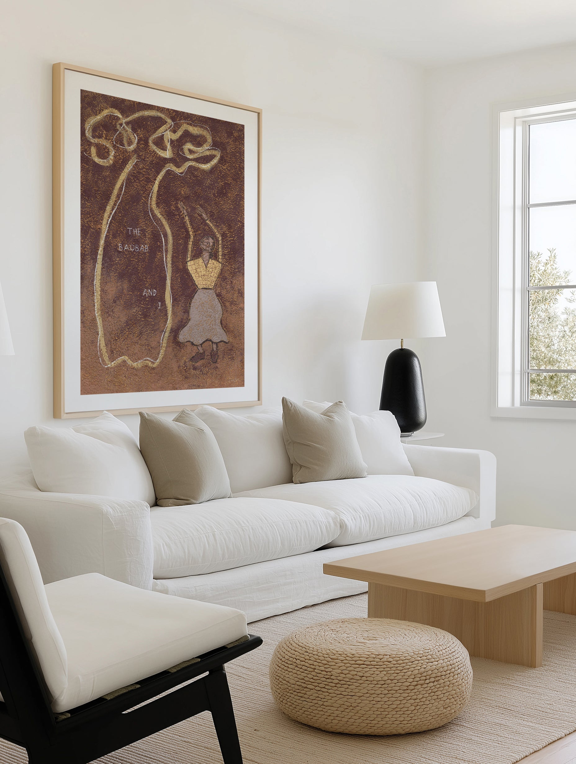 The Baobab and I by Julie Celina | Art Print from Olive et Oriel where you can shop wallpaper and artworks online