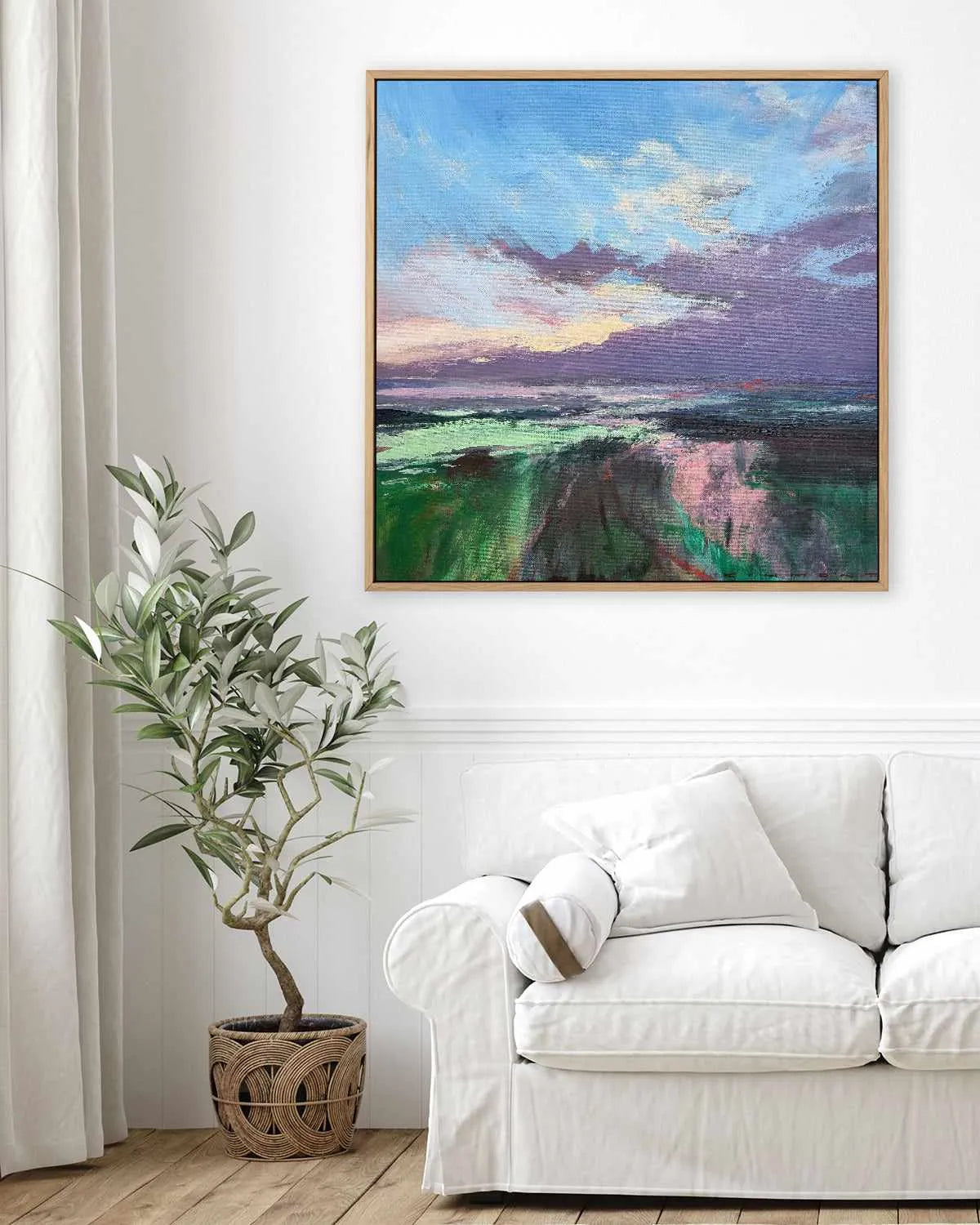 The Beauty Of The Morning by Andrew Kinmont | Framed Canvas Art Print from Olive et Oriel where you can shop wallpaper and artworks online