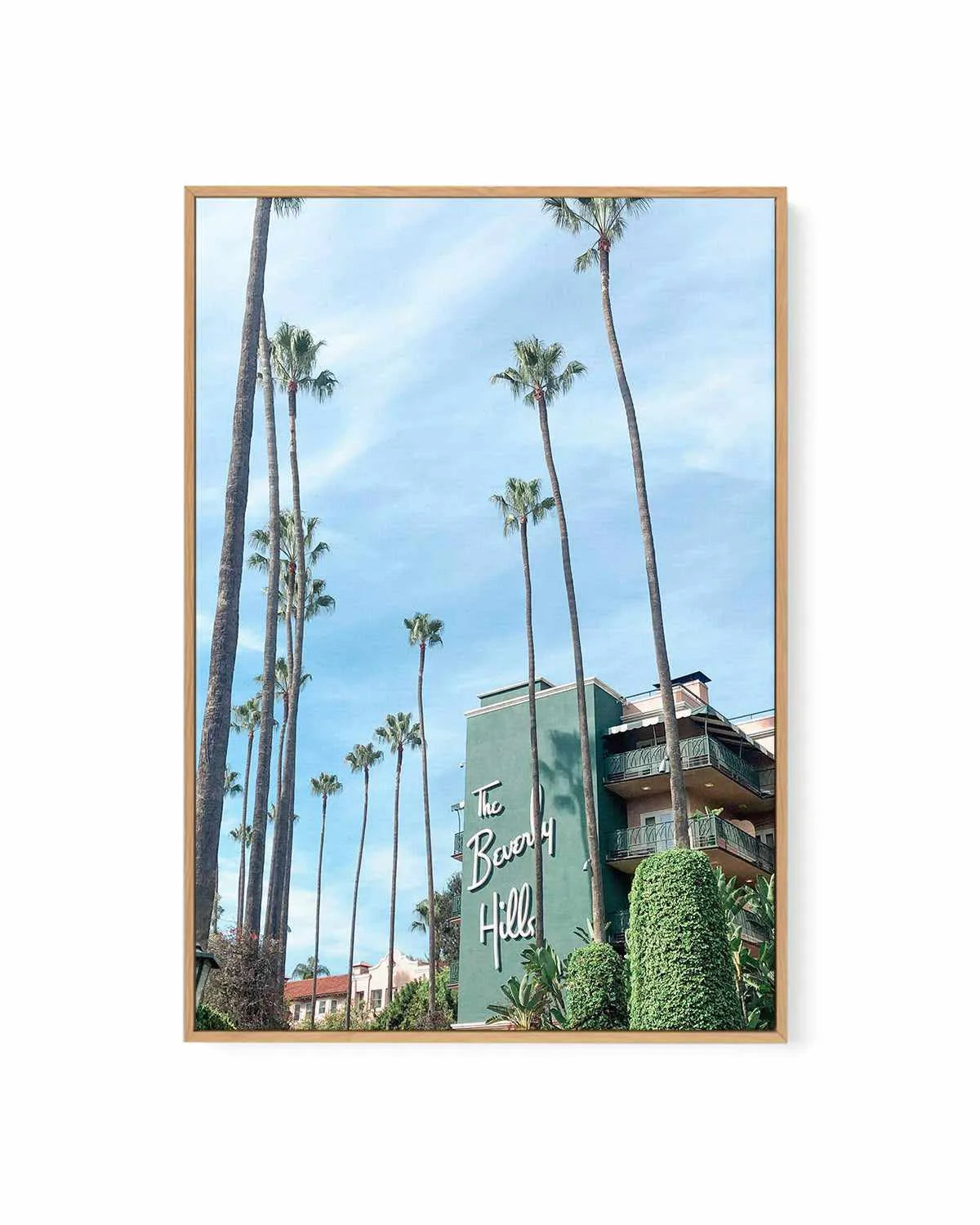 The Beverly Hills by Sarah Aknan | Framed Canvas Art Print from Olive et Oriel where you can shop wallpaper and artworks online
