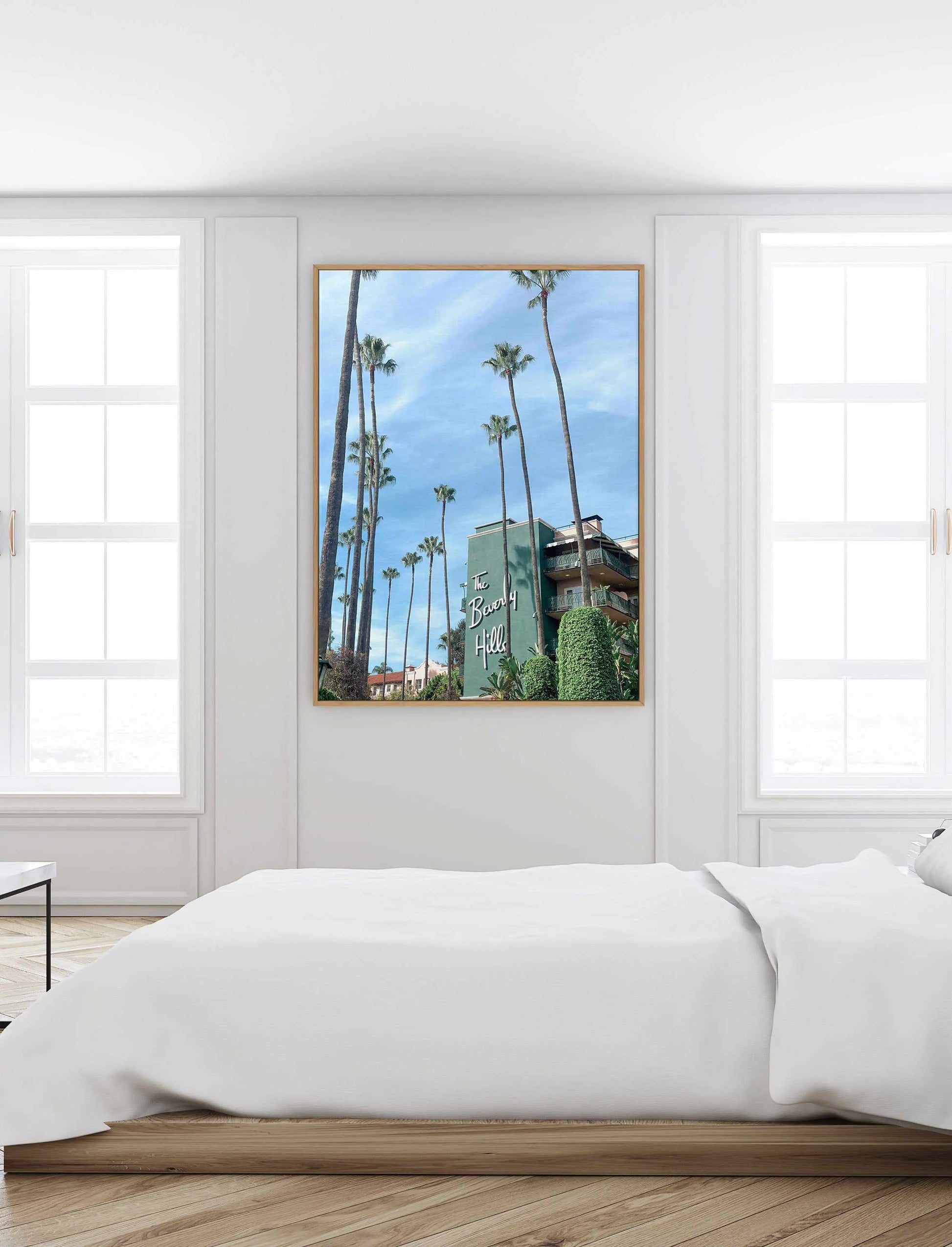 The Beverly Hills by Sarah Aknan | Framed Canvas Art Print from Olive et Oriel where you can shop wallpaper and artworks online