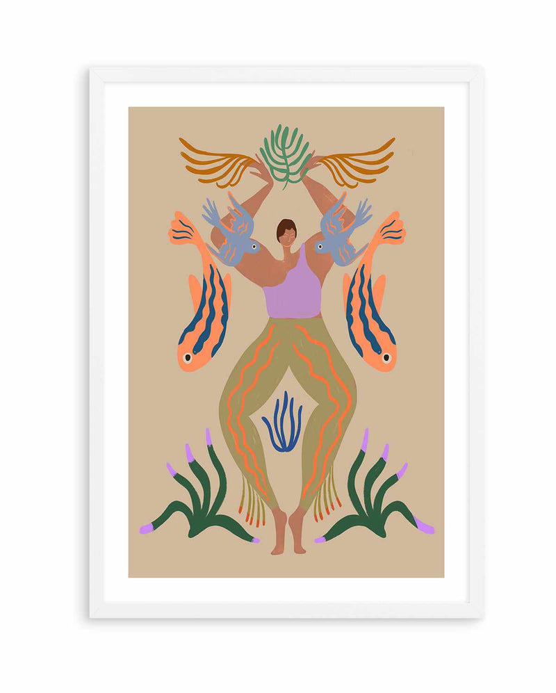 The Birds and Fish by Arty Guava | Art Print