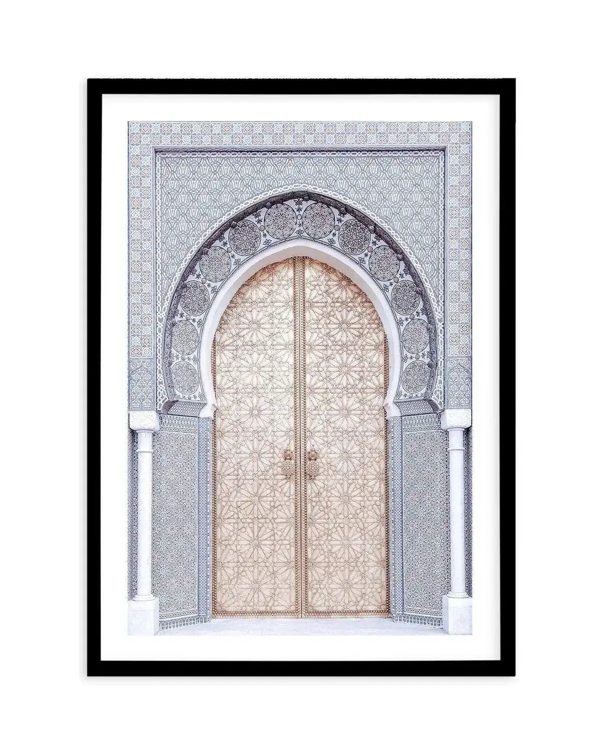 The Blue Arch | Morocco Art Print-Shop Australian Art Prints Online with Olive et Oriel - Our collection of Moroccan art prints offer unique wall art including moroccan arches and pink morocco doors of marrakech - this collection will add soft feminine colour to your walls and some may say bohemian style. These traditional morocco landscape photography includes desert scenes of palm trees and camel art prints - there is art on canvas and extra large wall art with fast, free shipping across Austr