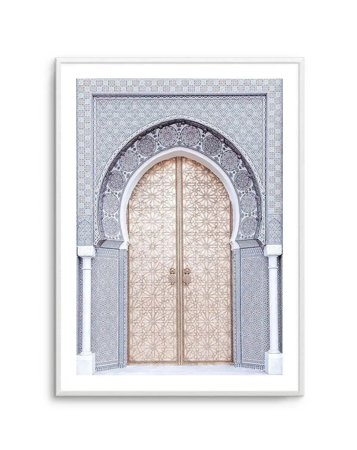 The Blue Arch | Morocco Art Print-Shop Australian Art Prints Online with Olive et Oriel - Our collection of Moroccan art prints offer unique wall art including moroccan arches and pink morocco doors of marrakech - this collection will add soft feminine colour to your walls and some may say bohemian style. These traditional morocco landscape photography includes desert scenes of palm trees and camel art prints - there is art on canvas and extra large wall art with fast, free shipping across Austr