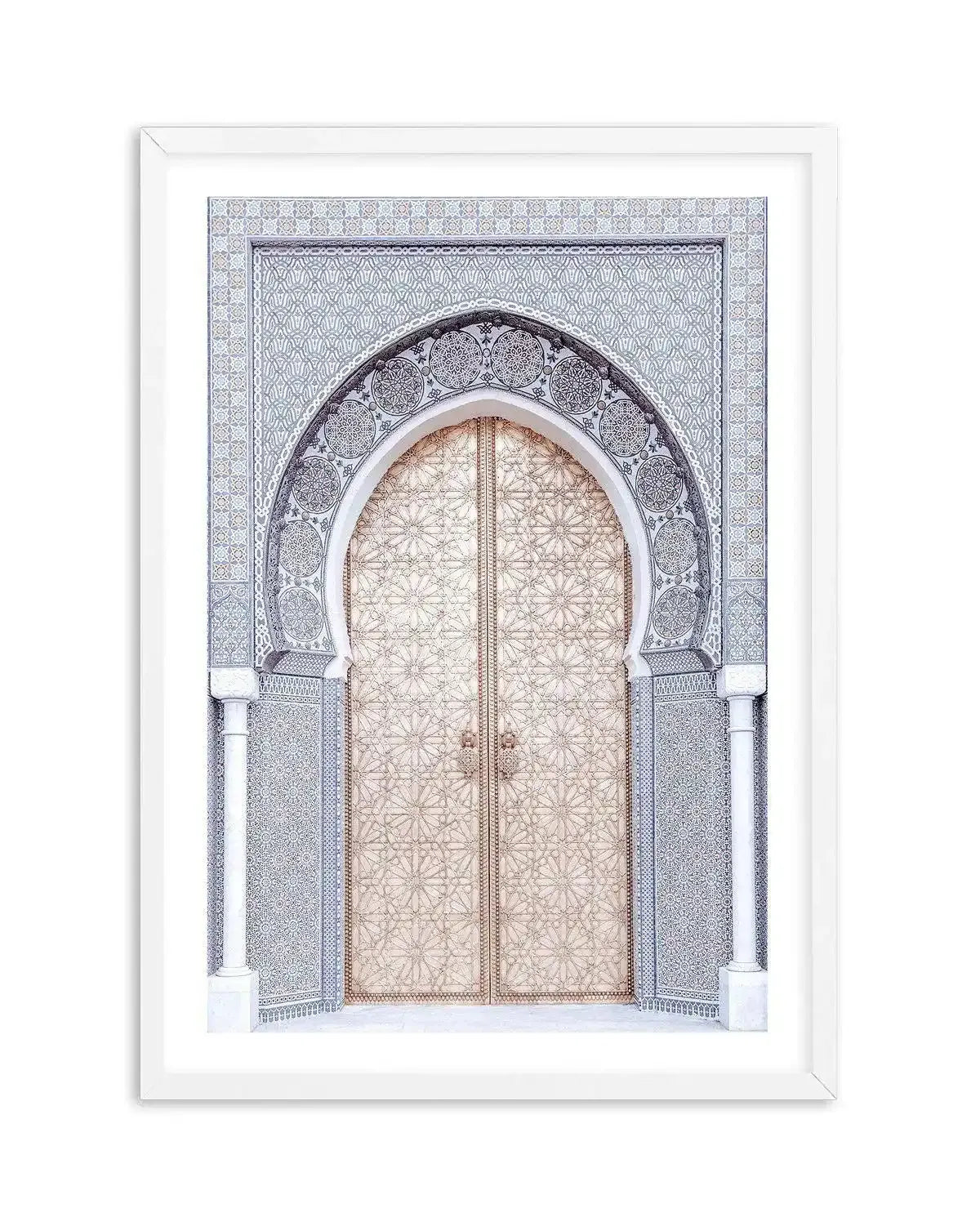 The Blue Arch | Morocco Art Print-Shop Australian Art Prints Online with Olive et Oriel - Our collection of Moroccan art prints offer unique wall art including moroccan arches and pink morocco doors of marrakech - this collection will add soft feminine colour to your walls and some may say bohemian style. These traditional morocco landscape photography includes desert scenes of palm trees and camel art prints - there is art on canvas and extra large wall art with fast, free shipping across Austr