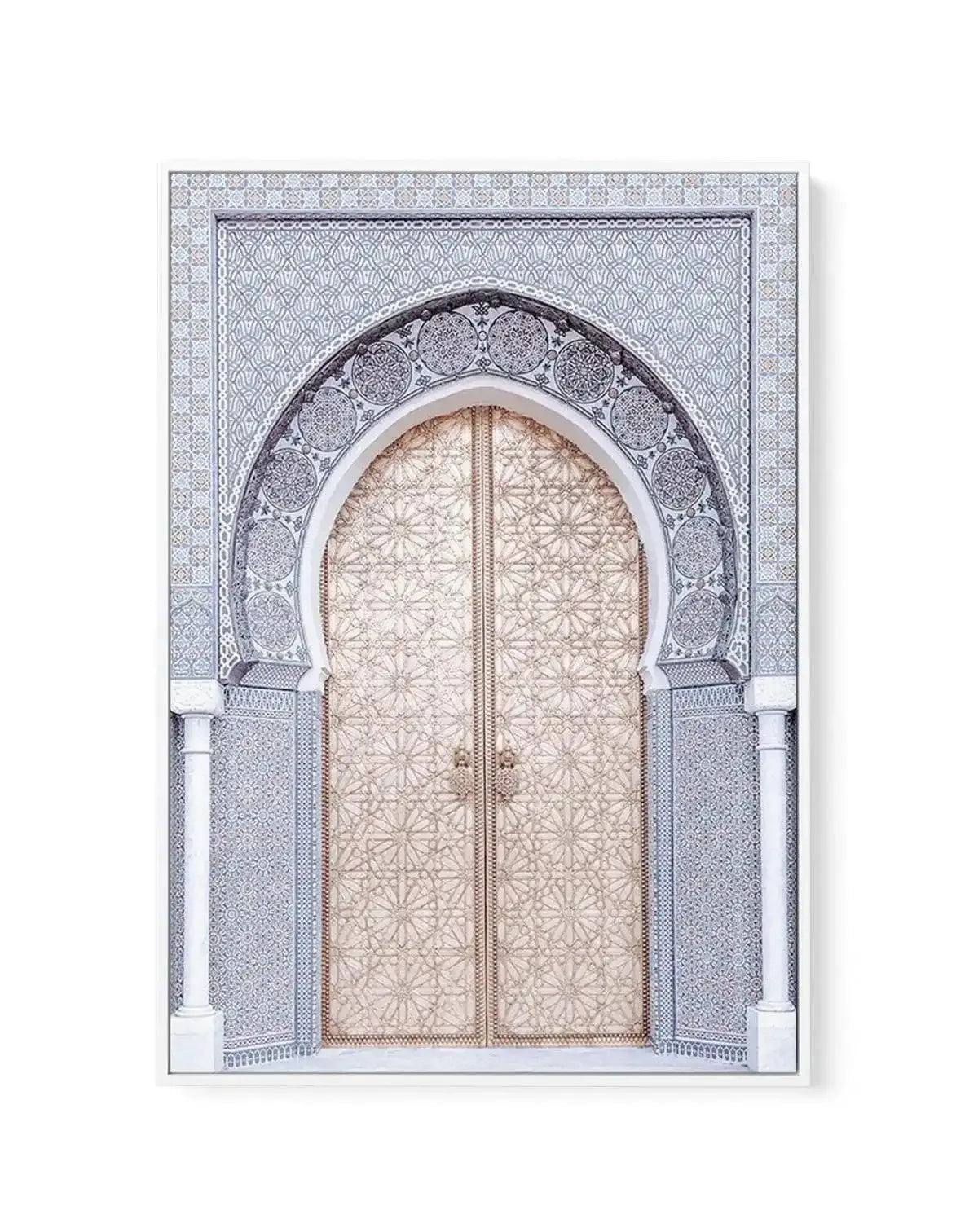 The Blue Arch | Morocco | Framed Canvas-Shop Australian Art Prints Online with Olive et Oriel - Our collection of Moroccan art prints offer unique wall art including moroccan arches and pink morocco doors of marrakech - this collection will add soft feminine colour to your walls and some may say bohemian style. These traditional morocco landscape photography includes desert scenes of palm trees and camel art prints - there is art on canvas and extra large wall art with fast, free shipping across
