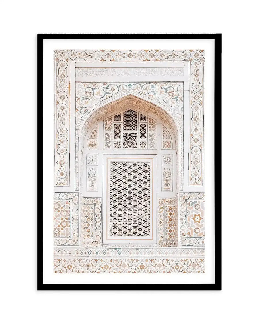 The Bohemian Arch I Art Print-Shop Australian Art Prints Online with Olive et Oriel - Our collection of Moroccan art prints offer unique wall art including moroccan arches and pink morocco doors of marrakech - this collection will add soft feminine colour to your walls and some may say bohemian style. These traditional morocco landscape photography includes desert scenes of palm trees and camel art prints - there is art on canvas and extra large wall art with fast, free shipping across Australia