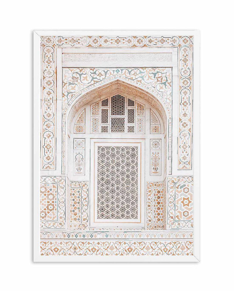 SALE A4 | The Bohemian Arch I I Art Print | White | Framed Acrylic Art