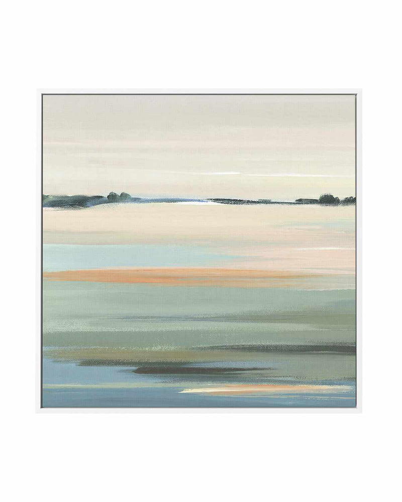 The Calm II Left SQ | Framed Canvas Art Print