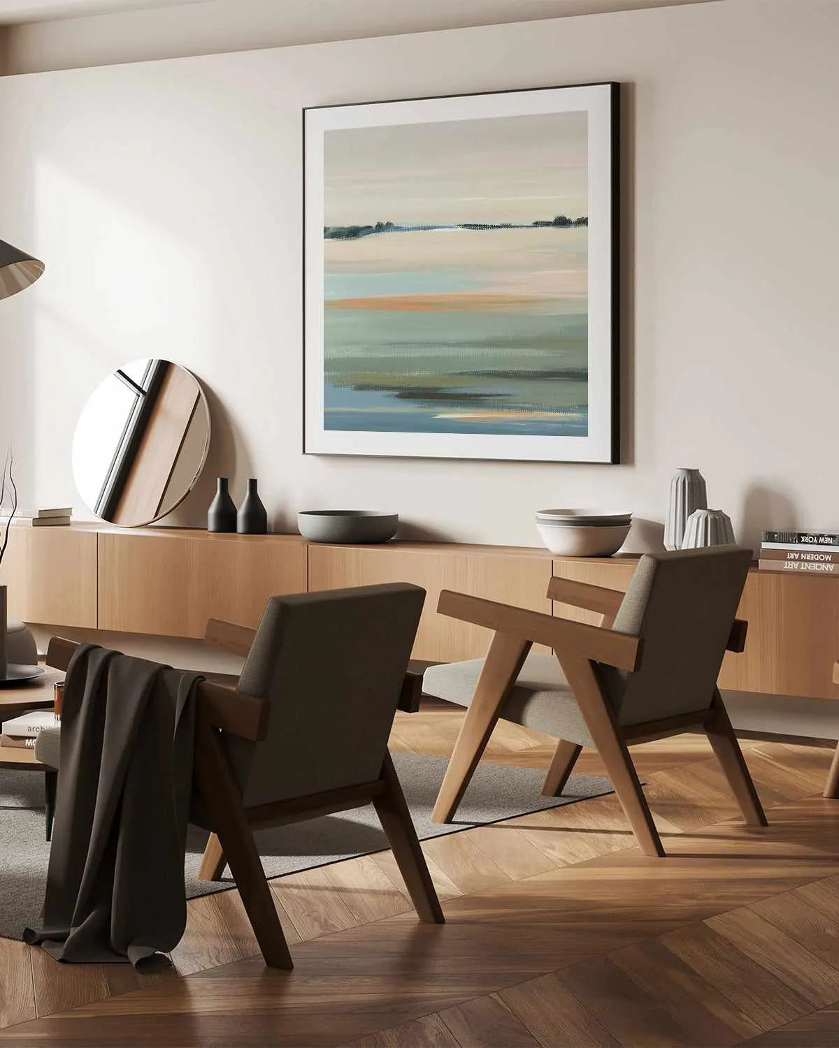 The Calm I Left SQ Art Print from Olive et Oriel where you can shop wallpaper and artworks online