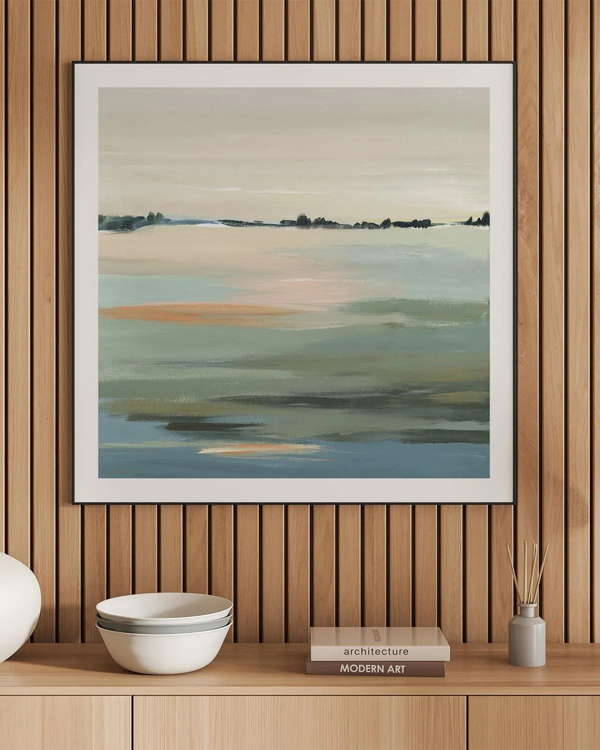 The Calm I Art Print from Olive et Oriel where you can shop wallpaper and artworks online