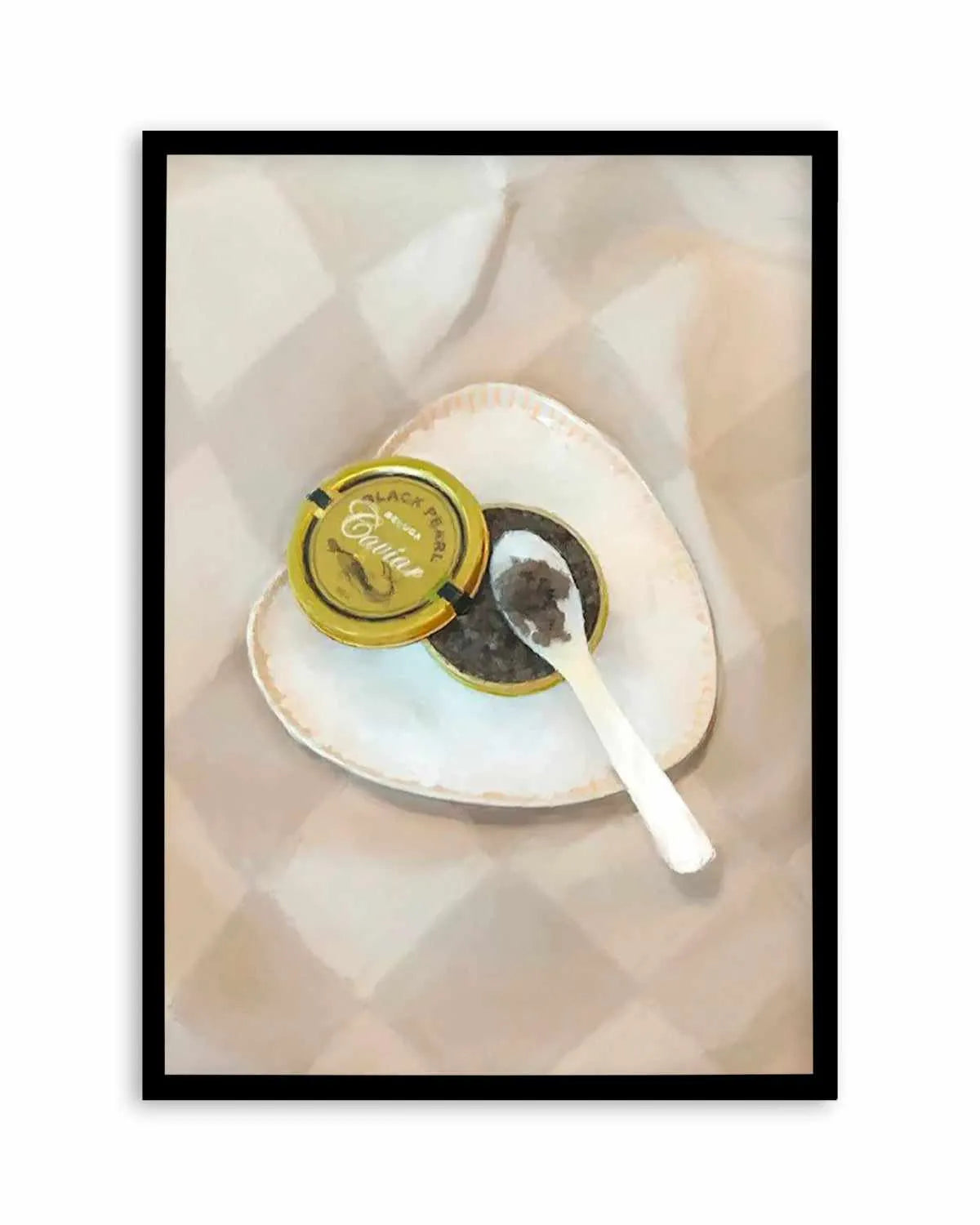 The Caviar Art Print from Olive et Oriel where you can shop wallpaper and artworks online