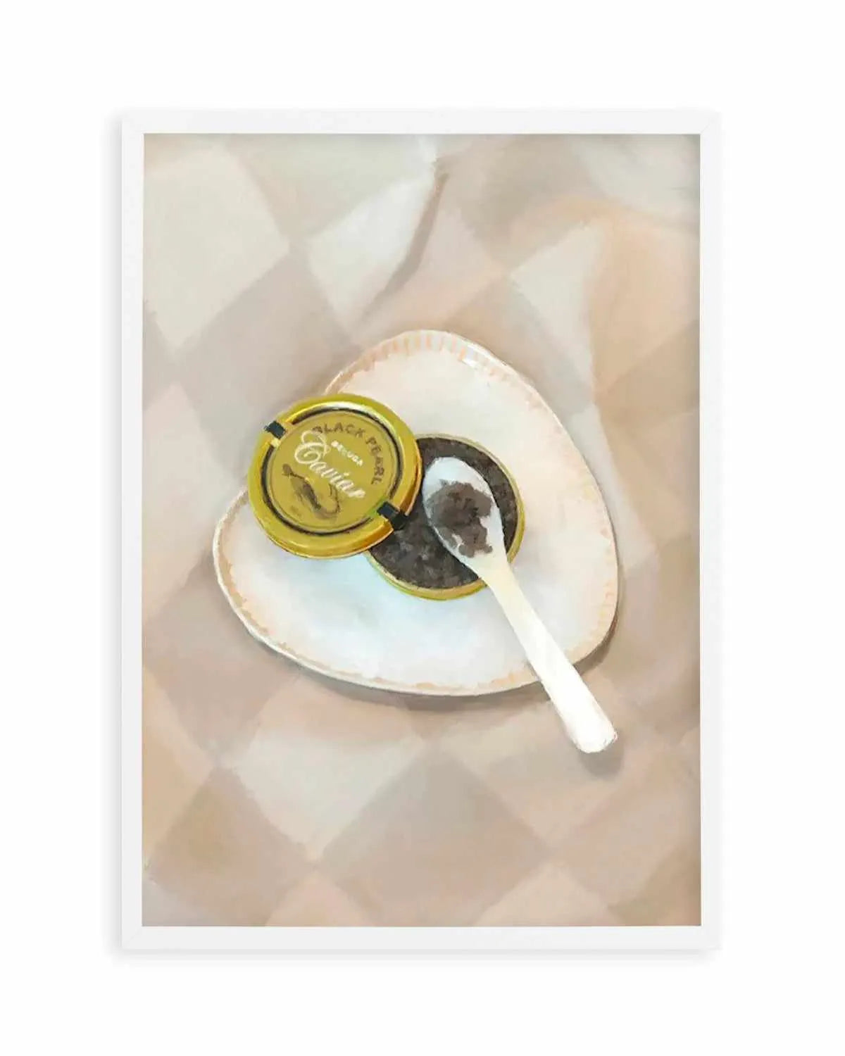 The Caviar Art Print from Olive et Oriel where you can shop wallpaper and artworks online