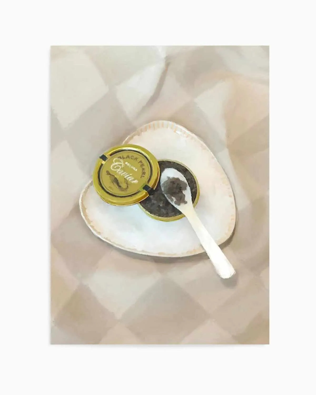 The Caviar Art Print from Olive et Oriel where you can shop wallpaper and artworks online