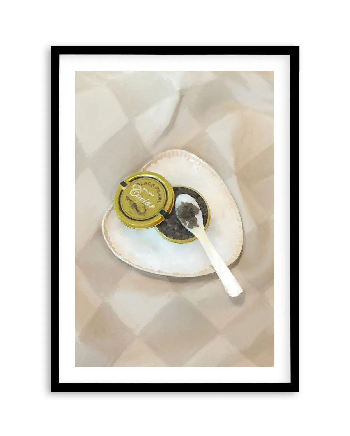 The Caviar Art Print-PRINT-Olive et Oriel-Olive et Oriel-A5 | 5.8" x 8.3" | 14.8 x 21cm-Black-With White Border-Buy-Australian-Art-Prints-Online-with-Olive-et-Oriel-Your-Artwork-Specialists-Austrailia-Decorate-With-Coastal-Photo-Wall-Art-Prints-From-Our-Beach-House-Artwork-Collection-Fine-Poster-and-Framed-Artwork