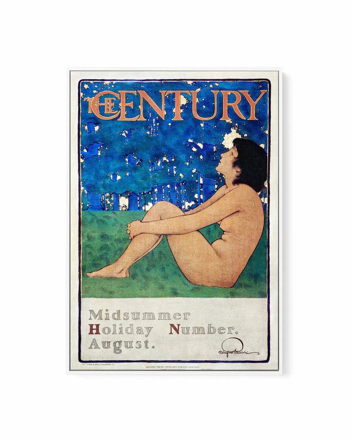 The Century Vintage Poster | Framed Canvas Art Print from Olive et Oriel where you can shop wallpaper and artworks online