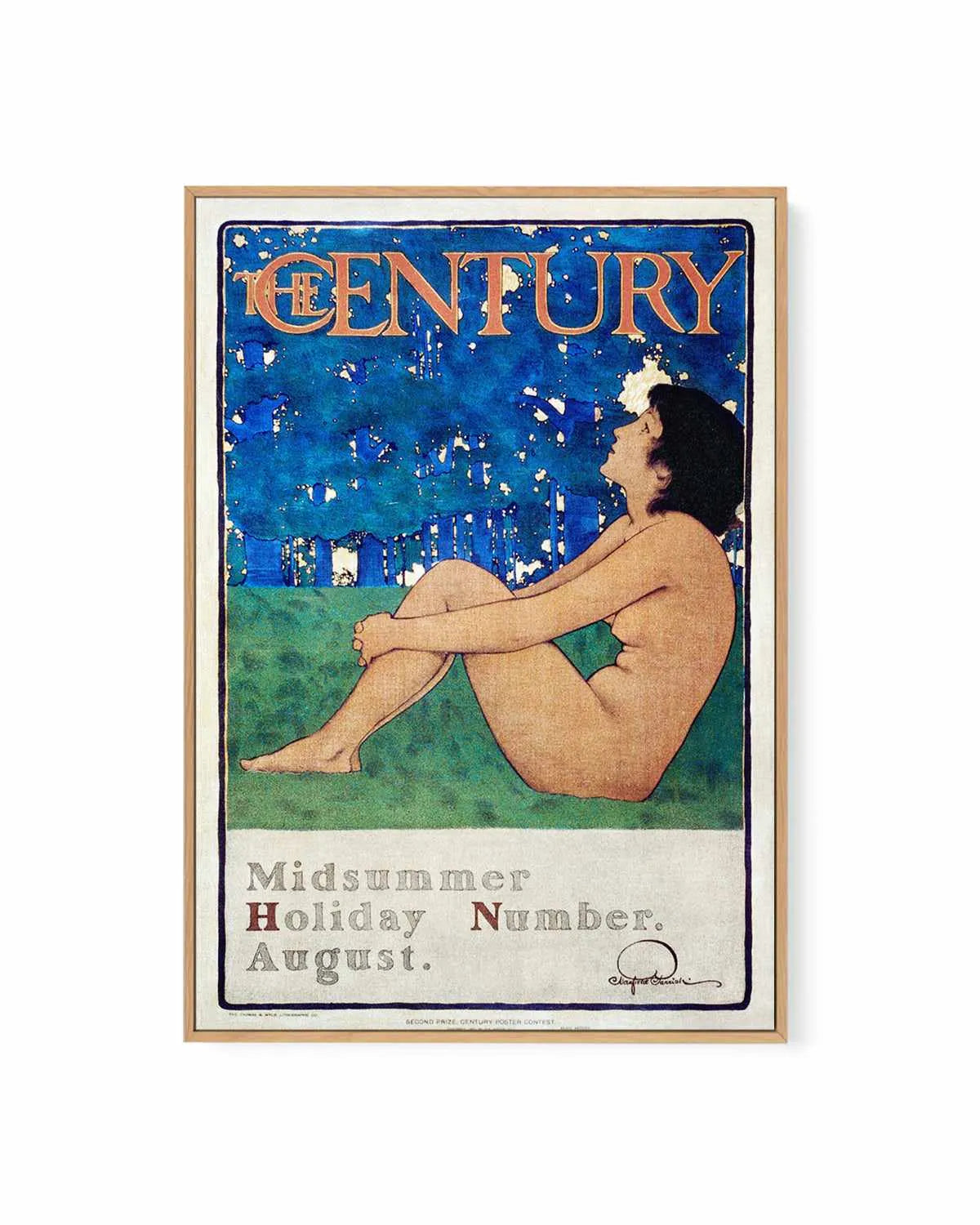 The Century Vintage Poster | Framed Canvas Art Print from Olive et Oriel where you can shop wallpaper and artworks online