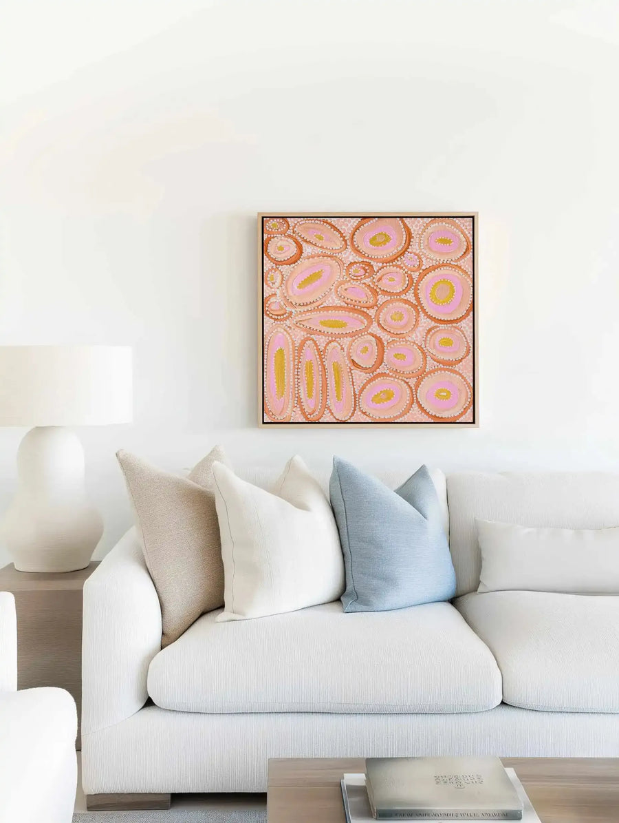 The Circle of Life by Bigi Nagala | Framed Canvas Art Print from Olive et Oriel where you can shop wallpaper and artworks online