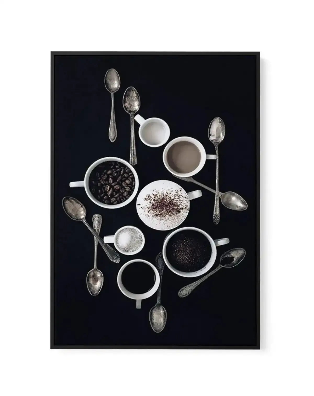 The Coffee Shot | Framed Canvas-CANVAS-You can shop wall art online with Olive et Oriel for everything from abstract art to fun kids wall art. Our beautiful modern art prints and canvas art are available from large canvas prints to wall art paintings and our proudly Australian artwork collection offers only the highest quality framed large wall art and canvas art Australia - You can buy fashion photography prints or Hampton print posters and paintings on canvas from Olive et Oriel and have them 