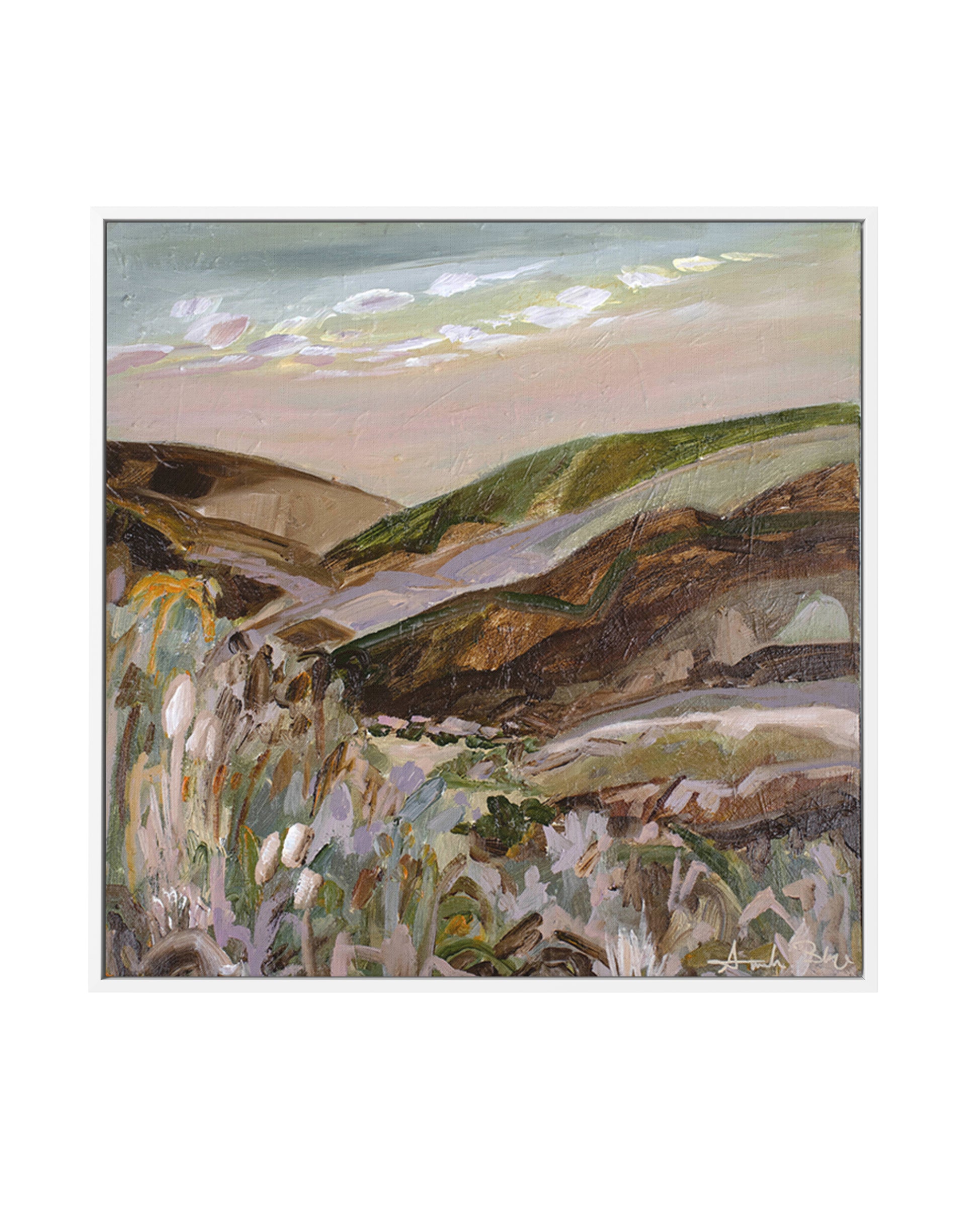 The Day WE Met by Amanda Skye | Framed Canvas Art Print from Olive et Oriel where you can shop wallpaper and artworks online