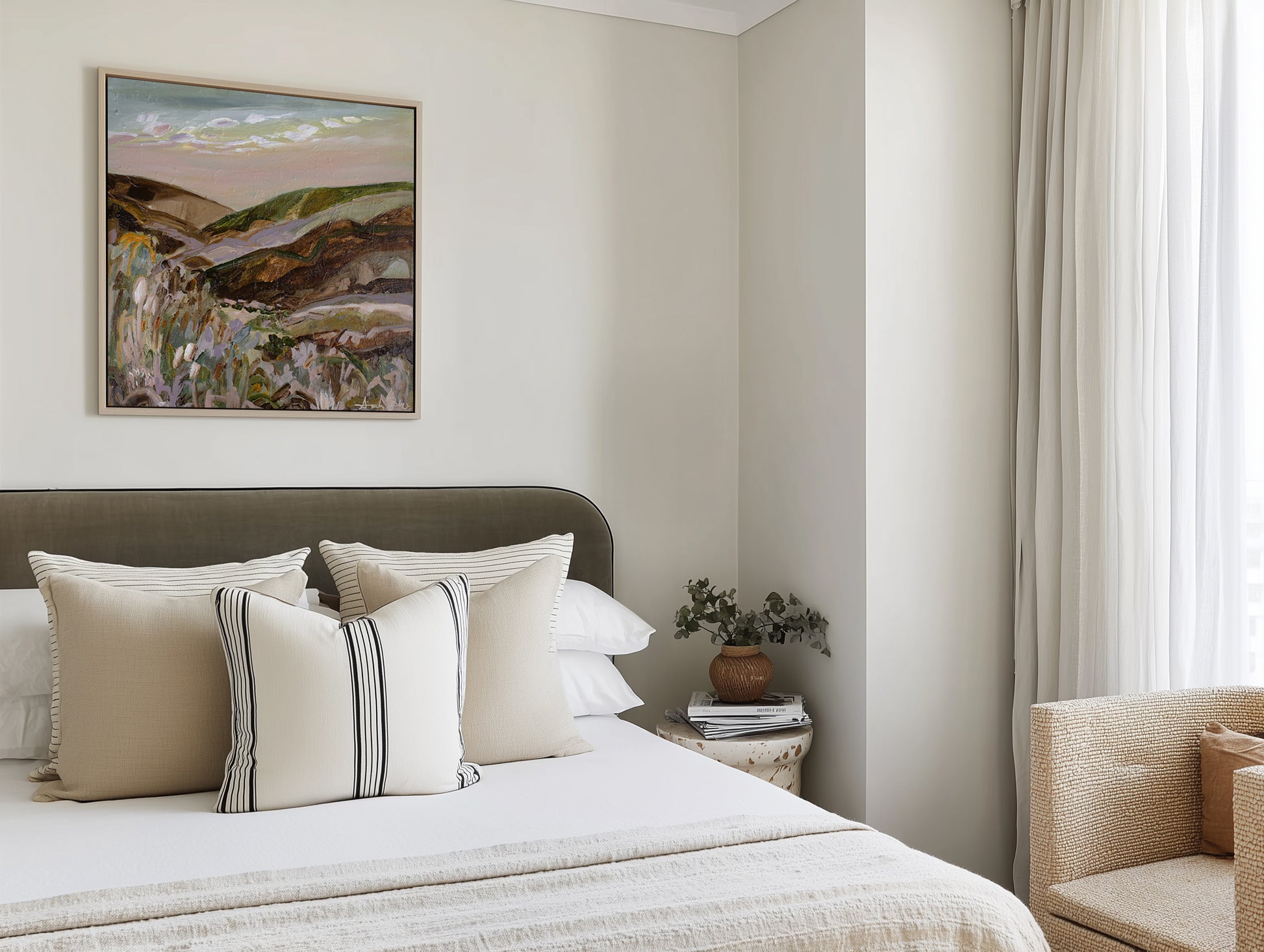 The Day WE Met by Amanda Skye | Framed Canvas Art Print from Olive et Oriel where you can shop wallpaper and artworks online