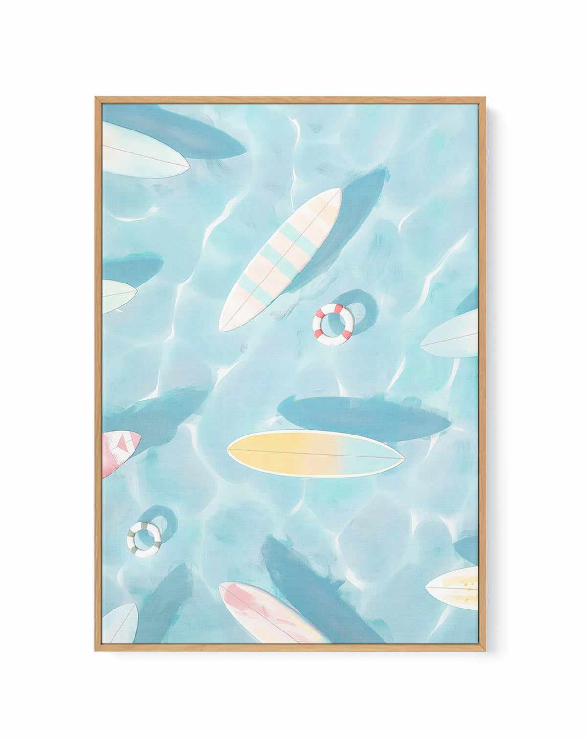 The Float I | Framed Canvas Art Print