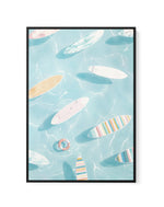 The Float II | Framed Canvas Art Print