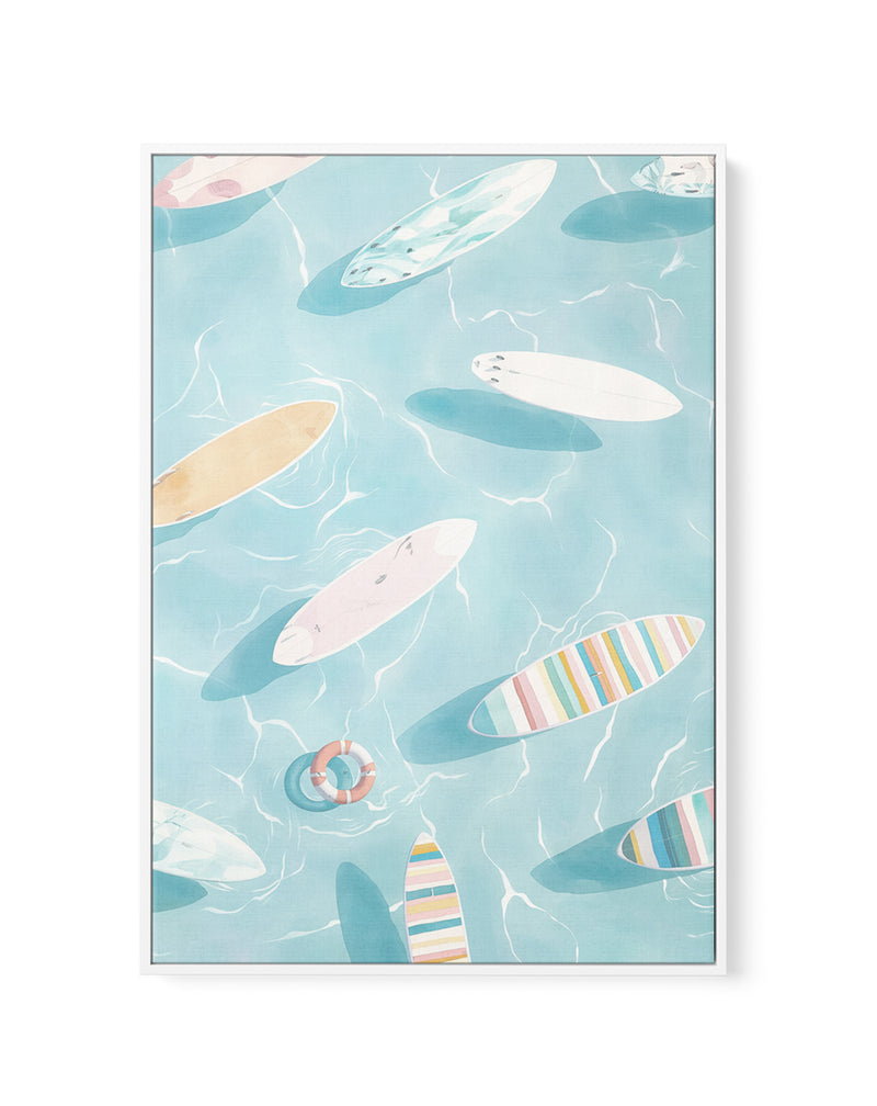 The Float II | Framed Canvas Art Print