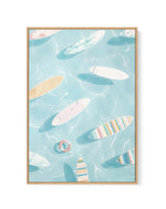 The Float II | Framed Canvas Art Print