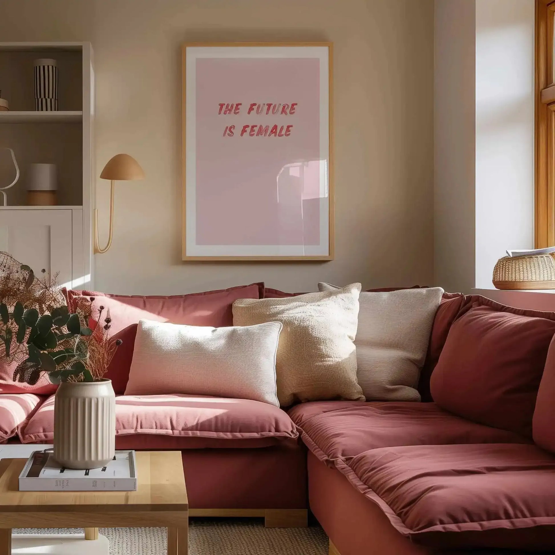 The Future Is Female Art Print from Olive et Oriel where you can shop wallpaper and artworks online