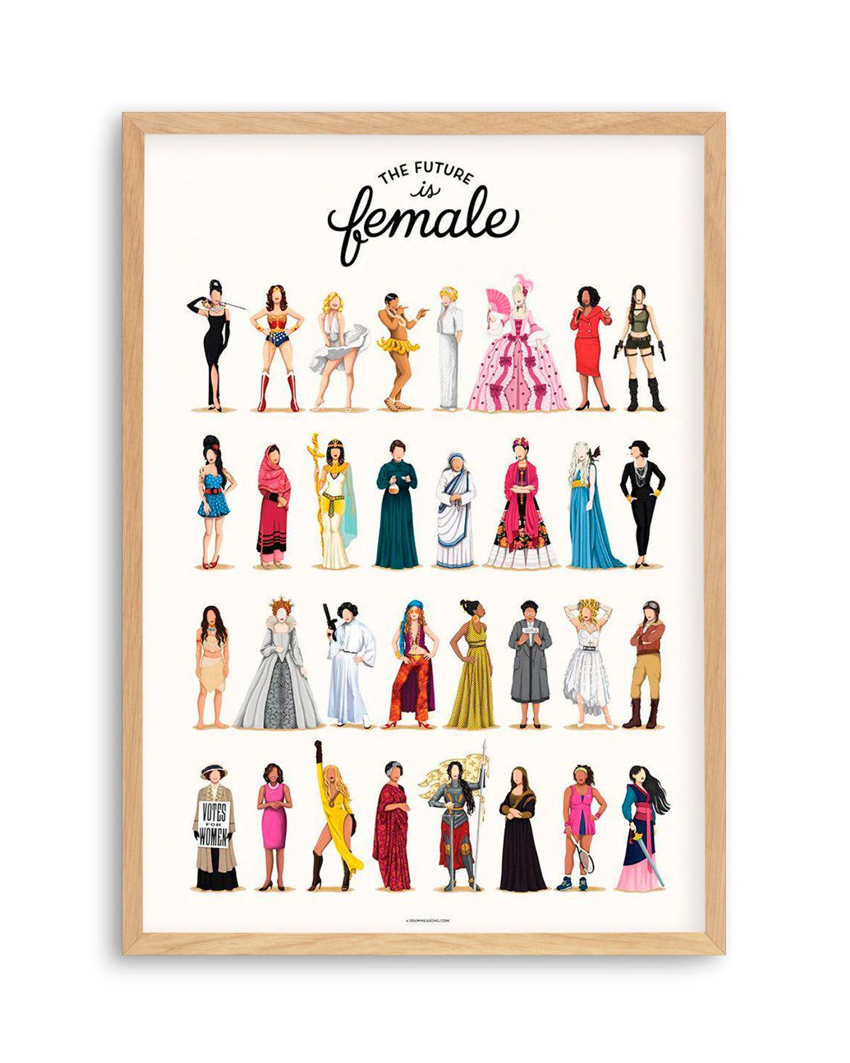 The Future Is Female | Draw Me A Song Collection Art Print