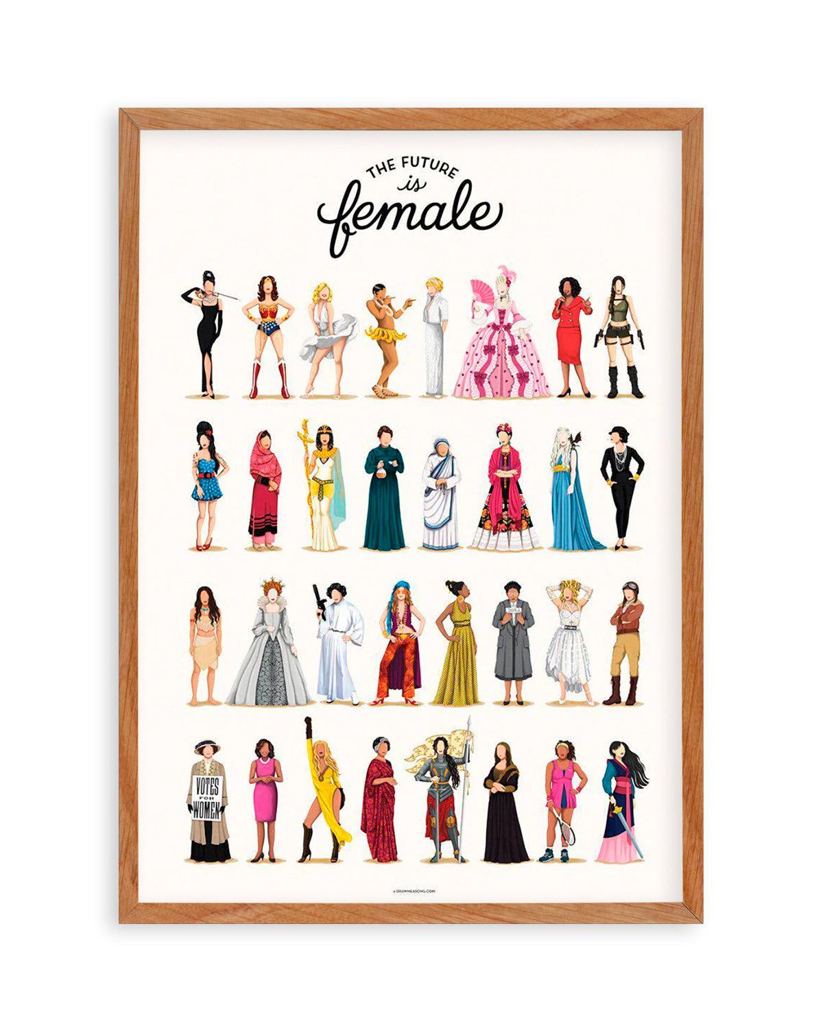 The Future Is Female | Draw Me A Song Collection Art Print