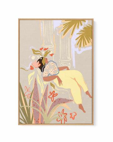 The Garden by Arty Guava | Framed Canvas Art Print from Olive et Oriel where you can shop wallpaper and artworks online