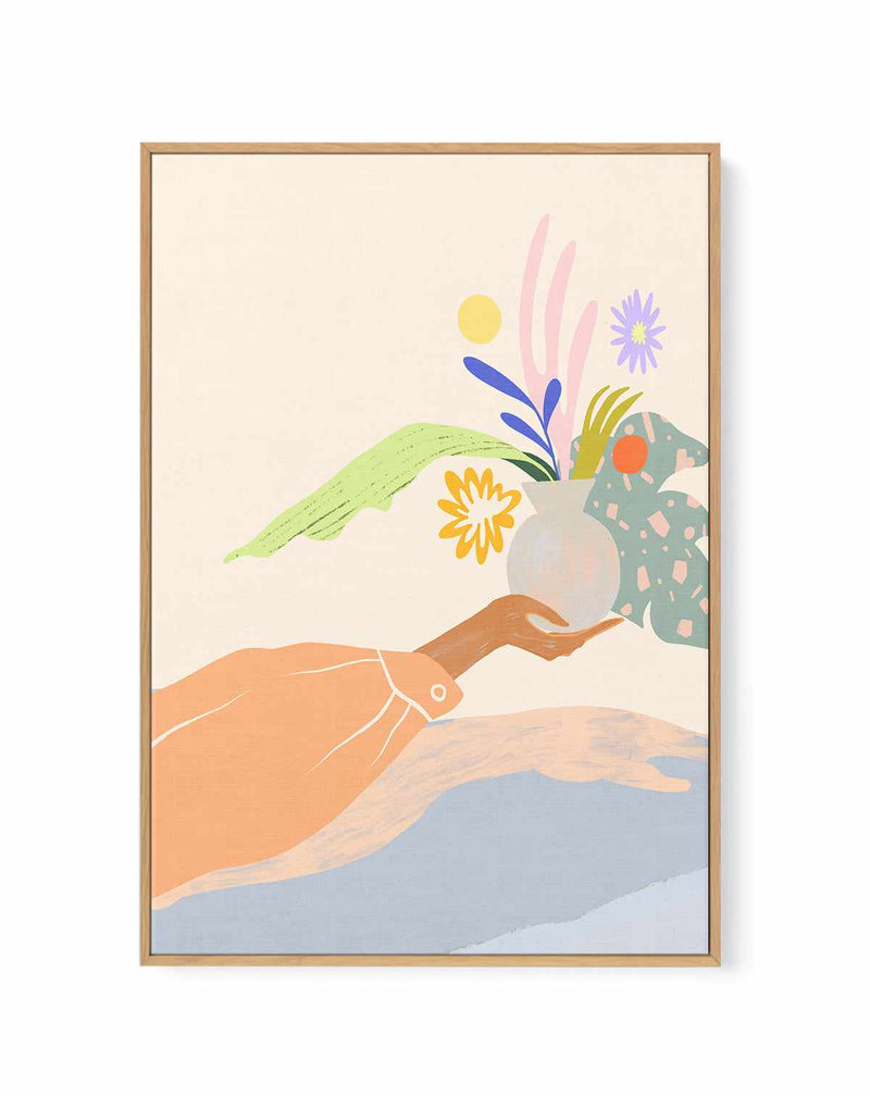 The Gift by Arty Guava | Framed Canvas Art Print