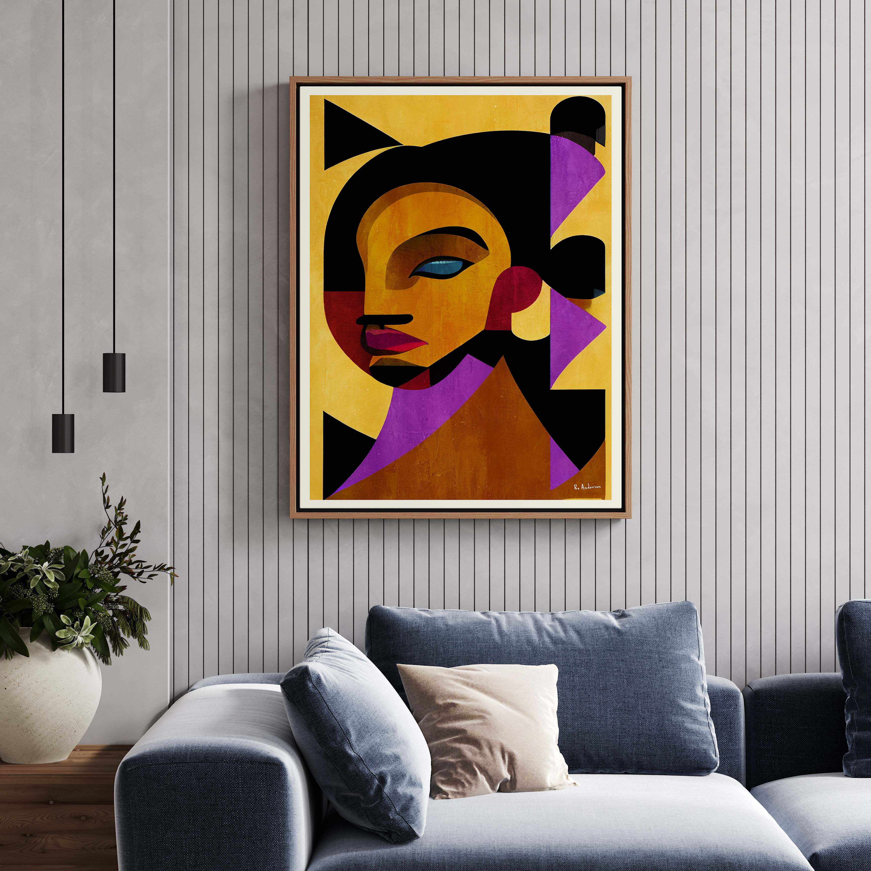 The Girl From Ipanema by Bo Anderson | Framed Canvas Art Print