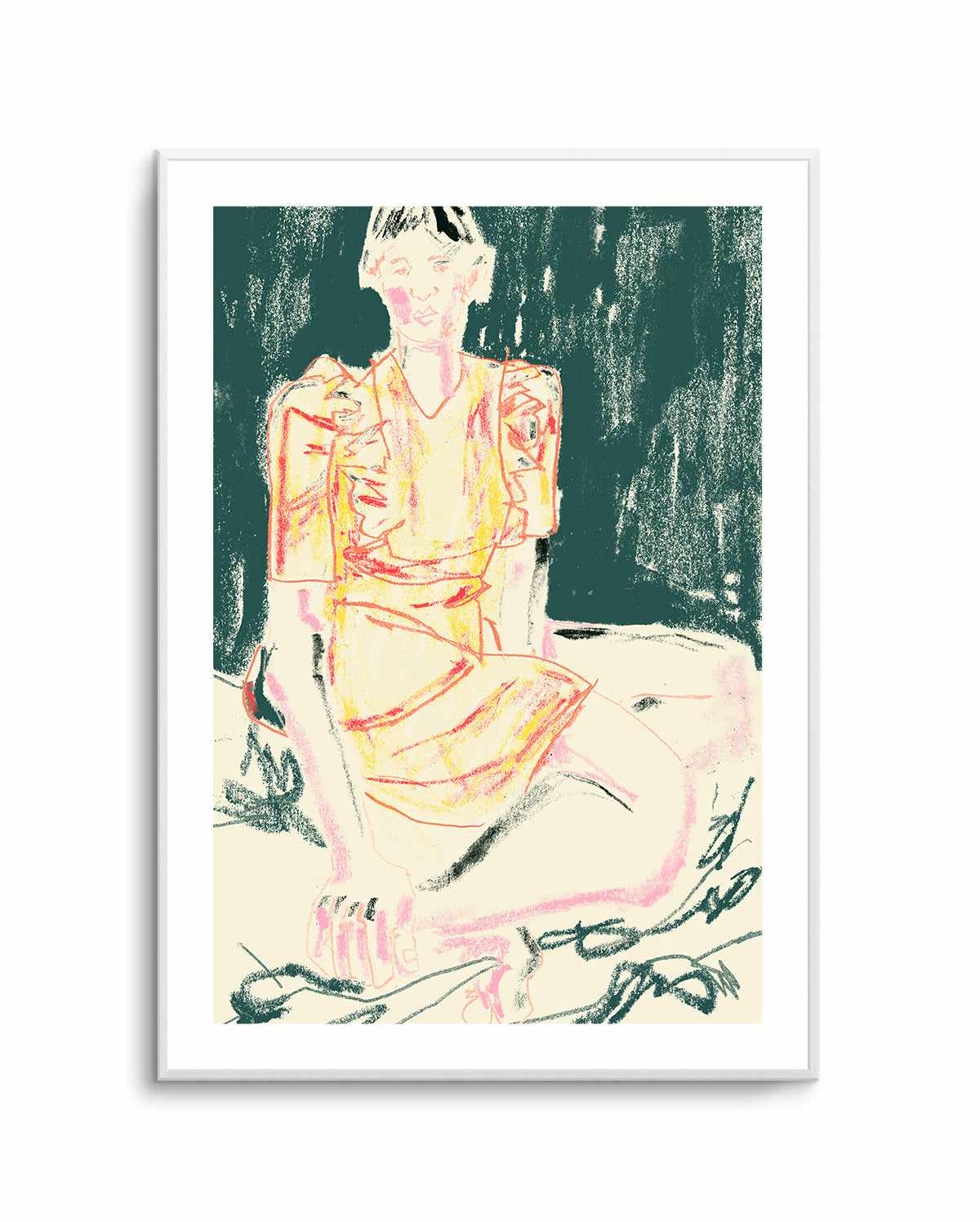 The Girl In Orange Dress By Francesco Gulina | Art Print