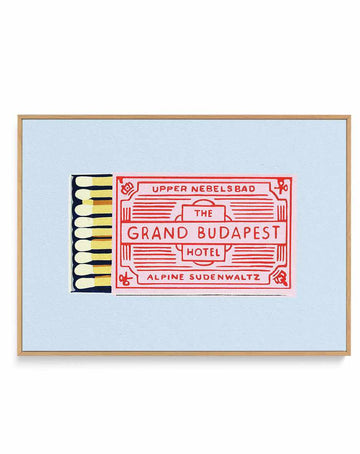 The Grand Budapest Hotel Poster By Studio Mandariin | Framed Canvas Art Print from Olive et Oriel where you can shop wallpaper and artworks online