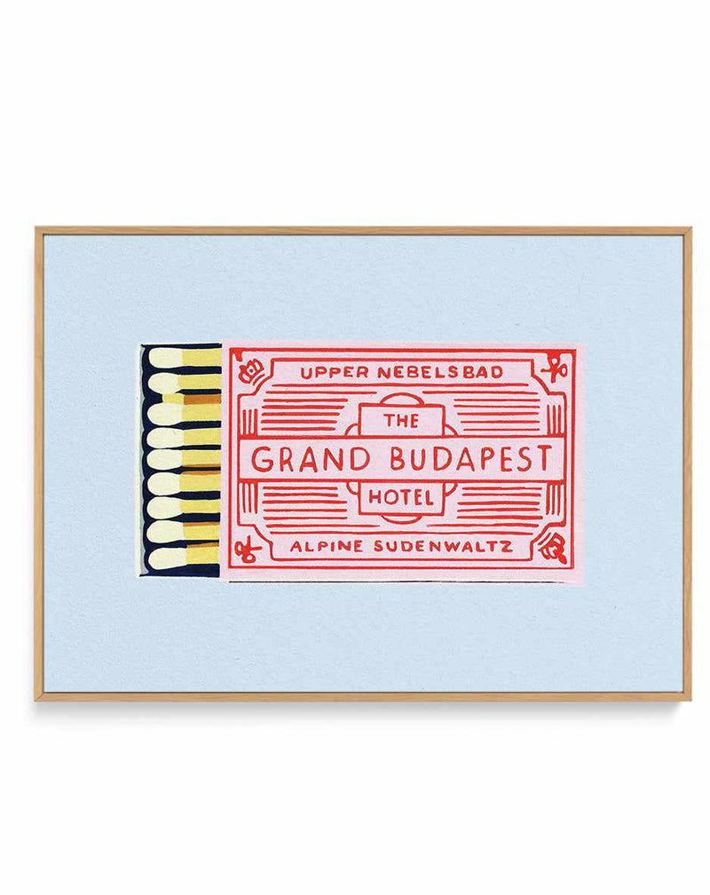 The Grand Budapest Hotel Poster By Studio Mandariin | Framed Canvas Art Print