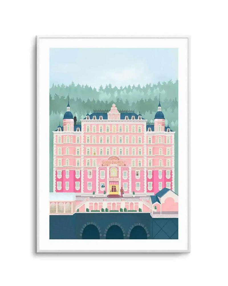 The Grand Budapest Hotel by Petra Lizde Art Print from Olive et Oriel where you can shop wallpaper and artworks online
