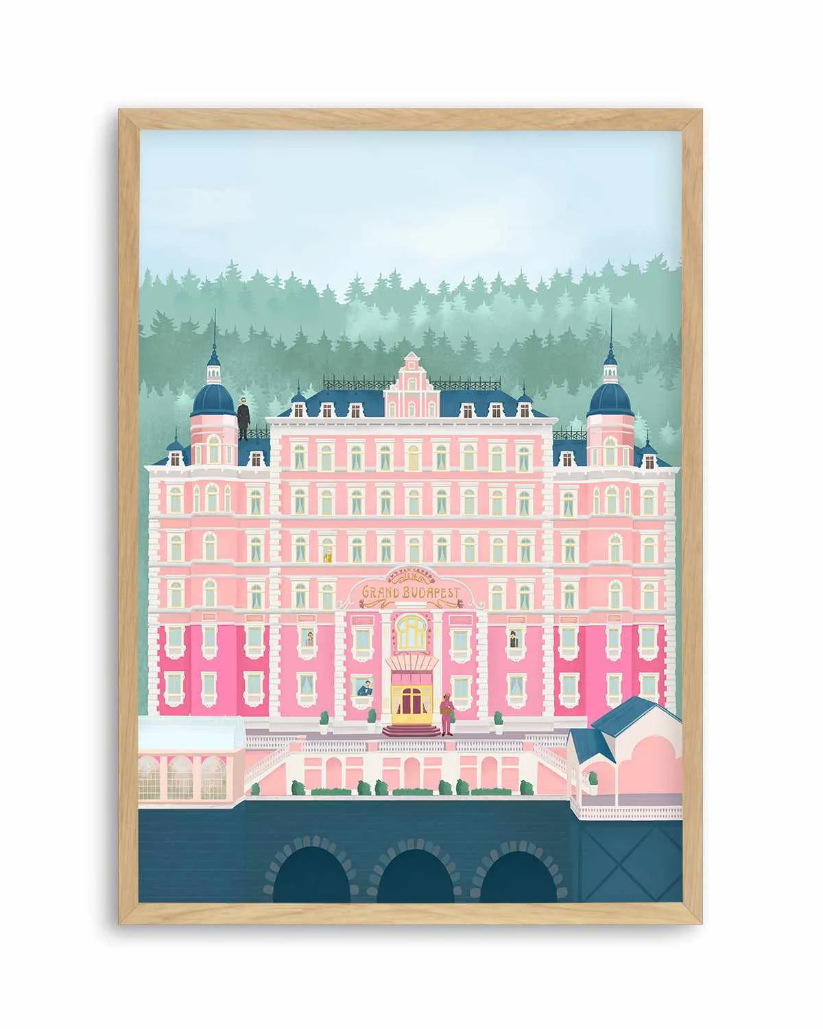 The Grand Budapest Hotel by Petra Lizde Art Print from Olive et Oriel where you can shop wallpaper and artworks online