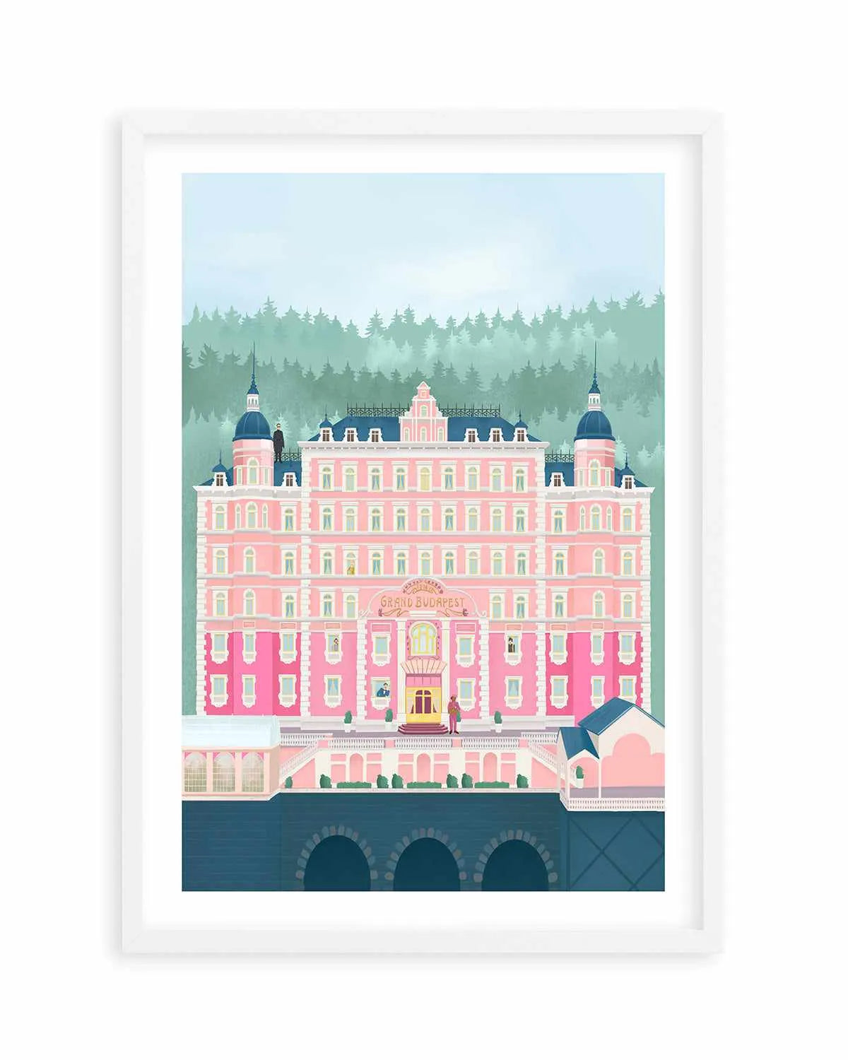 The Grand Budapest Hotel by Petra Lizde Art Print from Olive et Oriel where you can shop wallpaper and artworks online