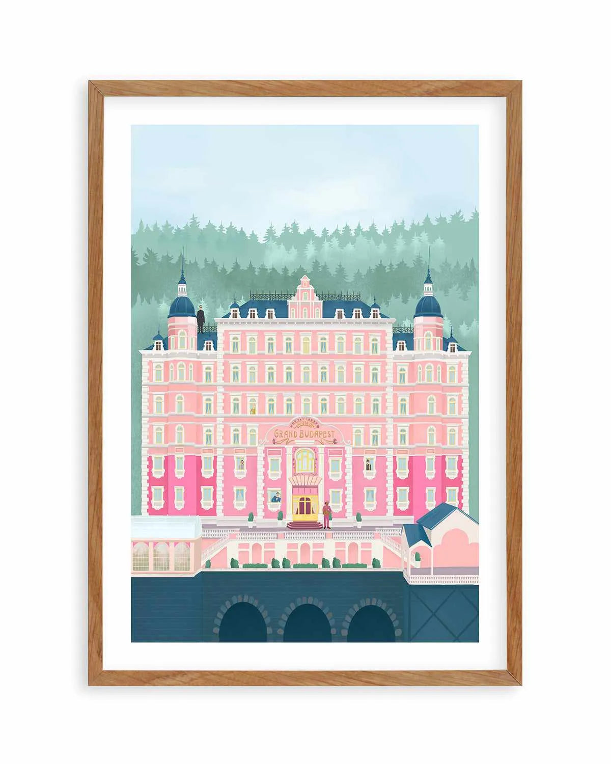 The Grand Budapest Hotel by Petra Lizde Art Print from Olive et Oriel where you can shop wallpaper and artworks online